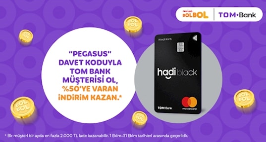 Pegasus BolBol & TOM Bank İş Birliği