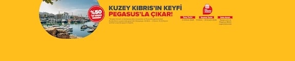 Kuzey Kıbrıs Uçuşları Salı’dan Perşembe’ye %50’ye Varan İndirimle!