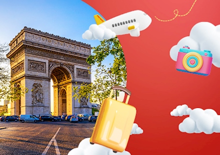 International flights from 9€ + taxes!