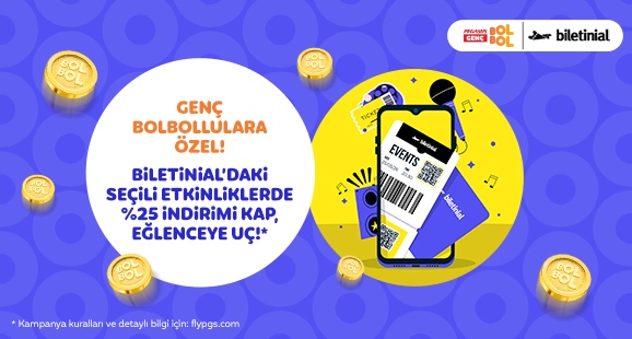 Pegasus Genç BolBol & Biletinial İş Birliği