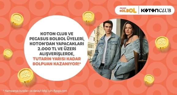 Pegasus BolBol & Koton İş Birliği