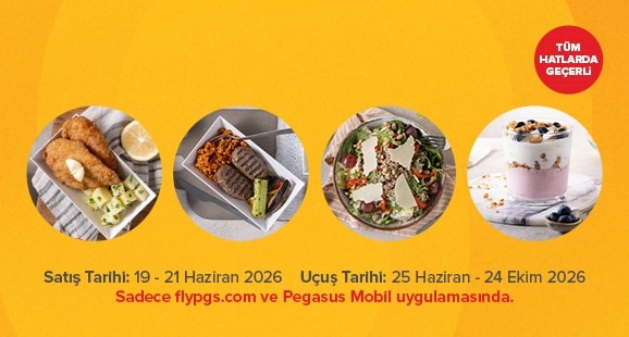 Pegasus Cafe Uçuş Öncesi Yemek Siparişi Kampanyası