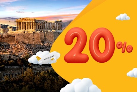 Exclusive 20% Off on Athens Flights
