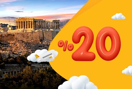 Sana Özel Atina Uçuşlarım %20 indirimli