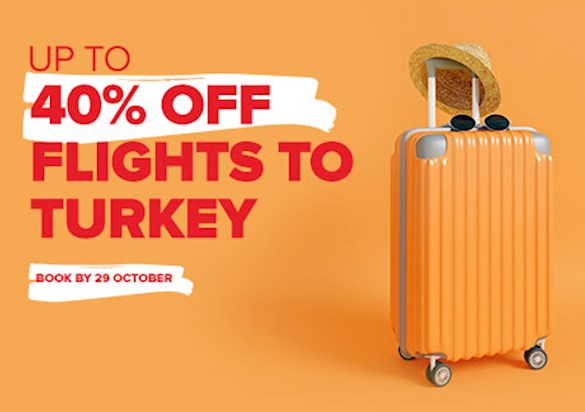 Up To 40% Off Flights To Turkey
