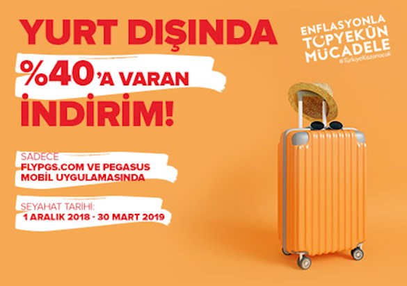 Yurt Dışında %40'a Varan İndirim!