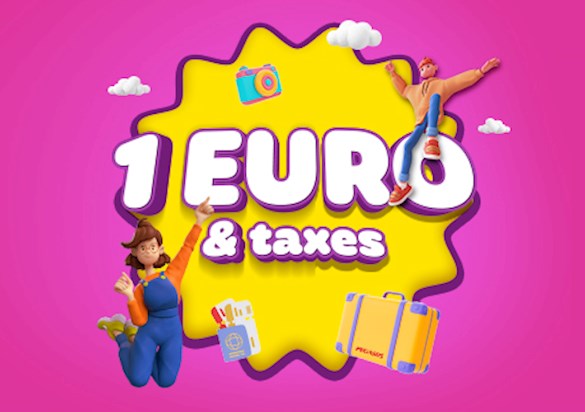 International Routes on Sale Now 1€ + Taxes!