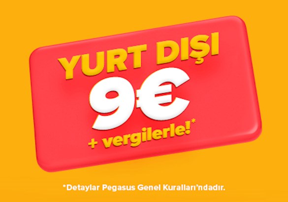 2021 Yaz Sezonu Yurt Dışı Uçuşları 9€ + Vergilerle