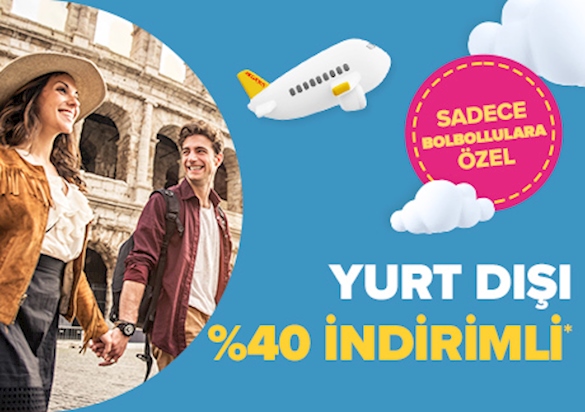 Yurt Dışına %40 İndirimle Uç!