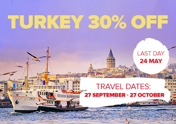 30% Off To Turkey