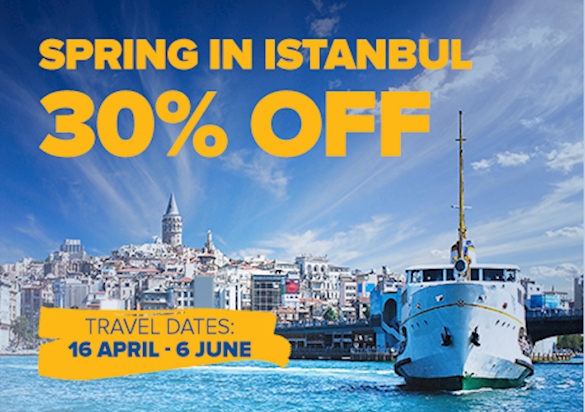 30% Off To Istanbul On Selected Routes