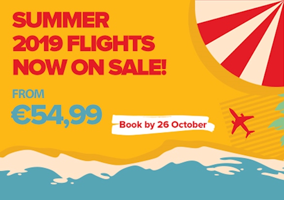 Summer 2019 Flights Now On Sale