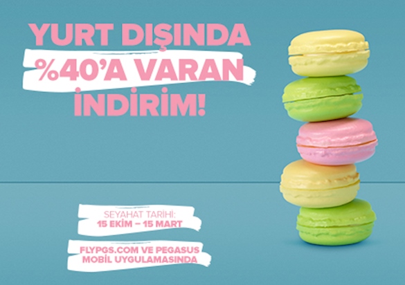 Seçili Yurt Dışı Uçuşlarında %40'a Varan İndirim