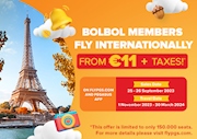 International Flights From 11€ + Taxes!