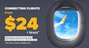 Connecting Flights Starting from 24 Dolar Taxes