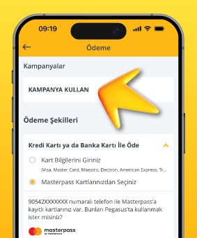 Ödeme sayfasında kampanya kullan butonuna tıkla