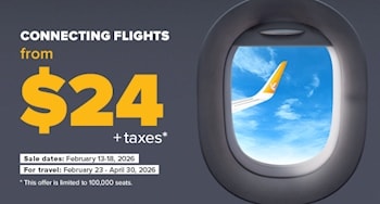 Connecting Flights Starting from 24 Dolar Taxes