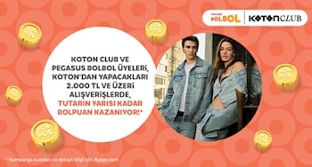 Pegasus BolBol & Koton İş Birliği