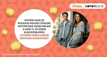 Pegasus BolBol & Koton İş Birliği