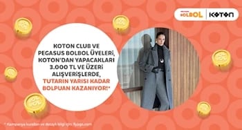 Pegasus BolBol & Koton İş Birliği