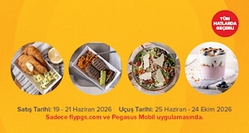 Pegasus Cafe Uçuş Öncesi Yemek Siparişi Kampanyası