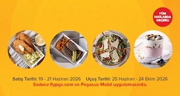 Pegasus Cafe Uçuş Öncesi Yemek Siparişi Kampanyası