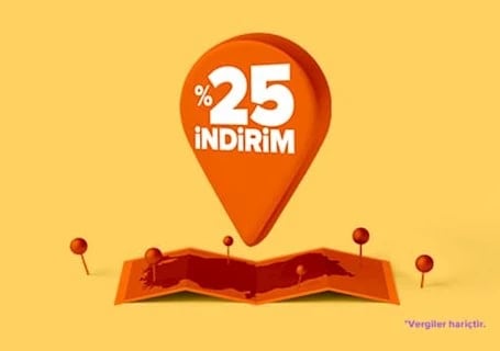Yurt İçi Uçuşlarında %25 İndirim Fırsatı