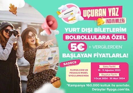 Yurt dışına 5€+ Vergilerle Başlayan Fiyatlarla Seyahat Et!