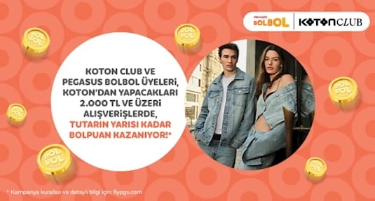 Pegasus BolBol & Koton İş Birliği
