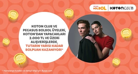 Pegasus BolBol & Koton İş Birliği