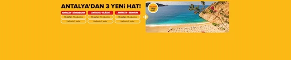 Antalya'dan 3 Yeni Hat!