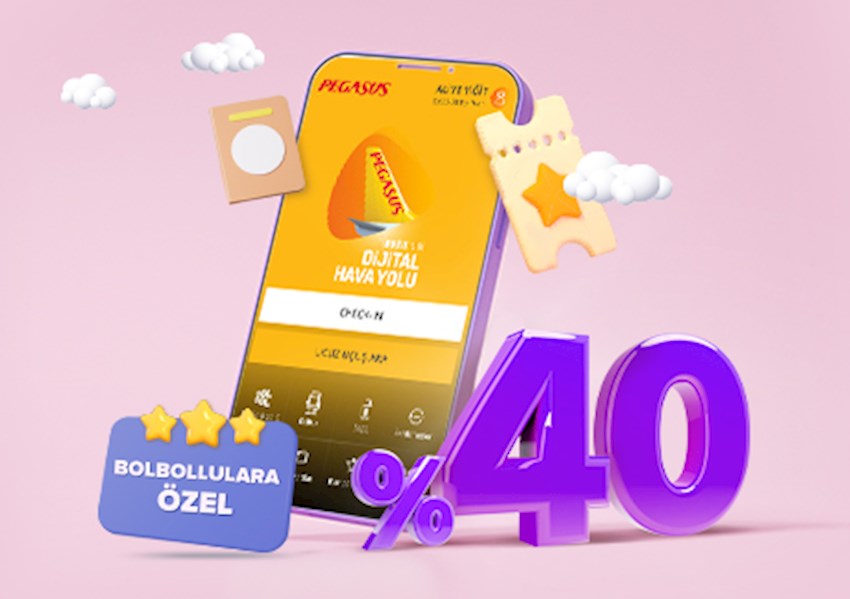 Yurt dışı 40 indirimli! Kampanya Detay Pegasus