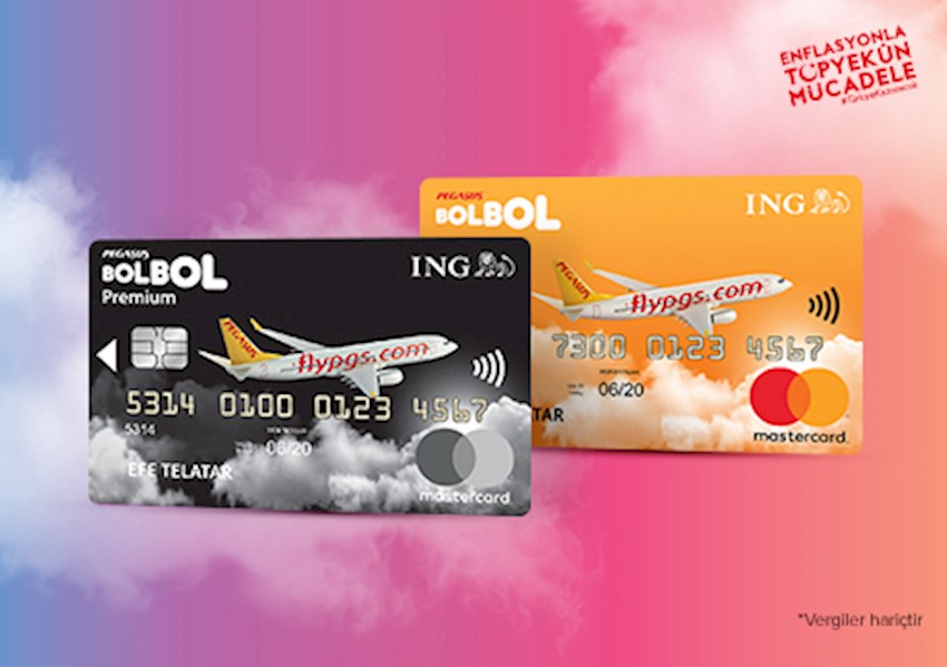 ING Pegasus BolBol Kartlılara Tüm Yurt İçi 50 İndirimli Kampanya