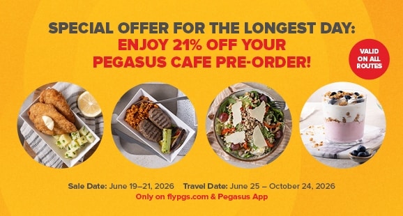 Pegasus Cafe Pre-Flight Meal Order Campaign