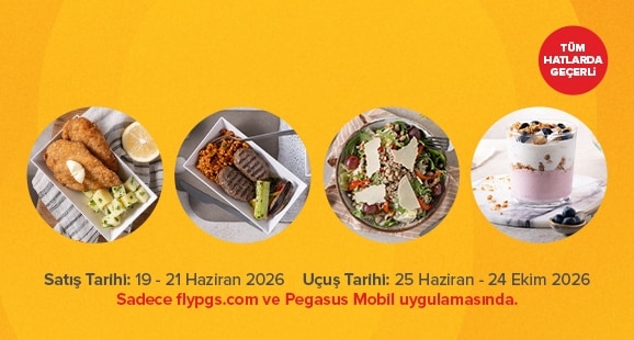 Pegasus Cafe Uçuş Öncesi Yemek Siparişi Kampanyası