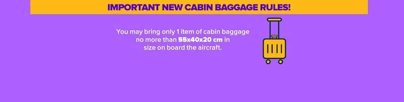 cabin baggage rules
